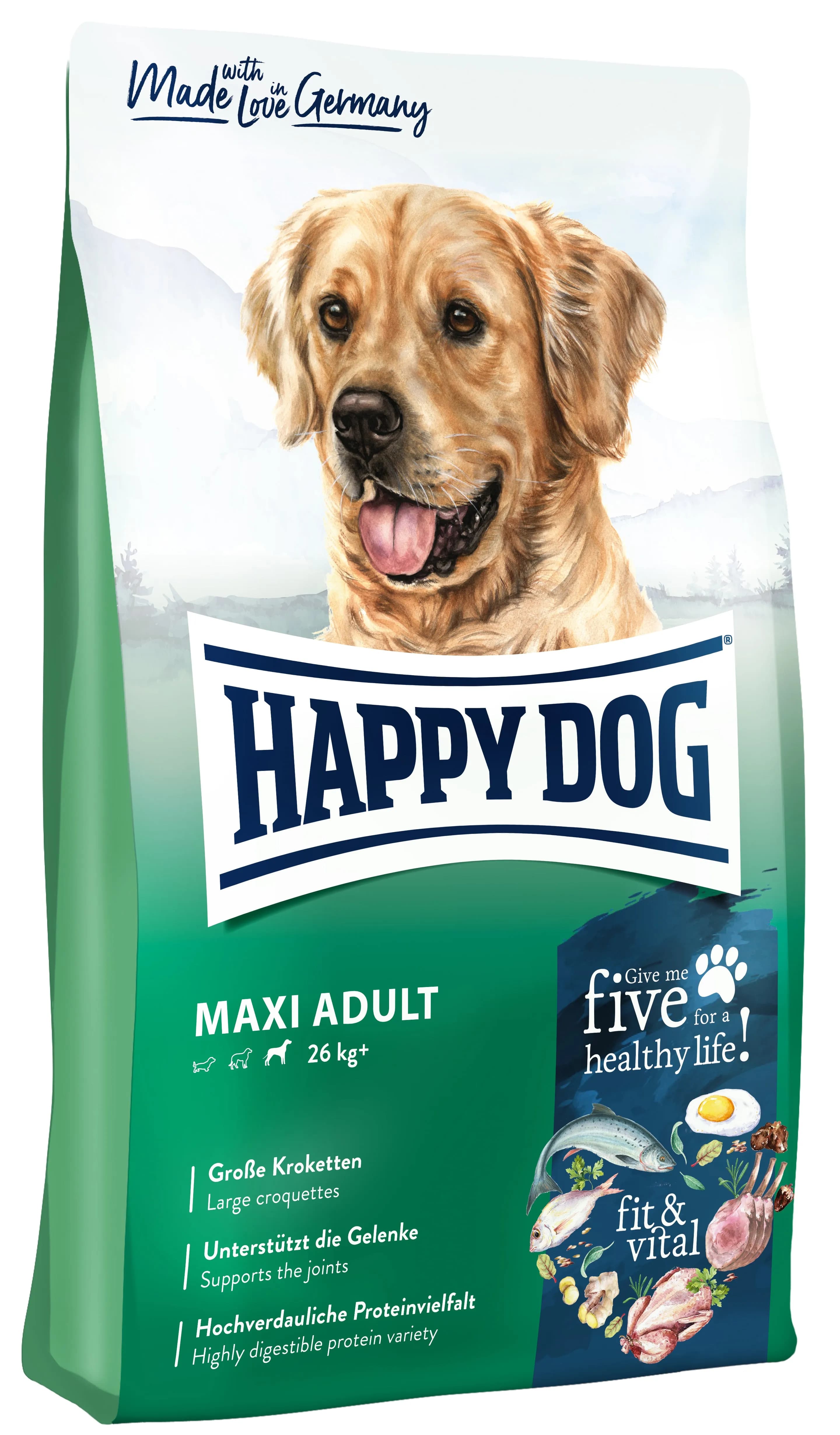 Happy Dog Fit & Vital Maxi Adult – Die optimale Ernährung für grosse, aktive Hunde!