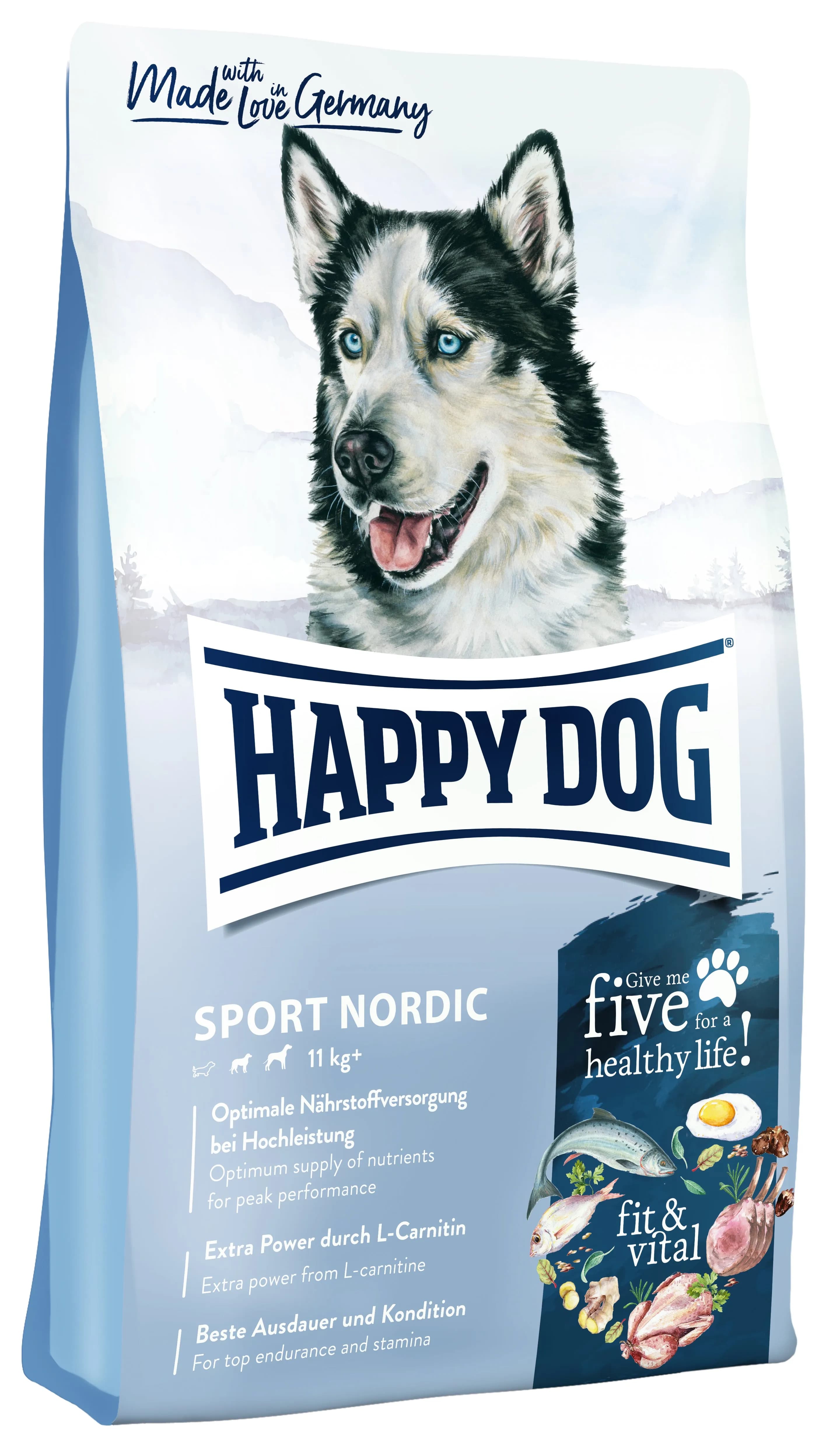 Happy Dog Fit & Vital Sport Nordic – Extra Power für sportliche Vierbeiner im kühlen Klima!