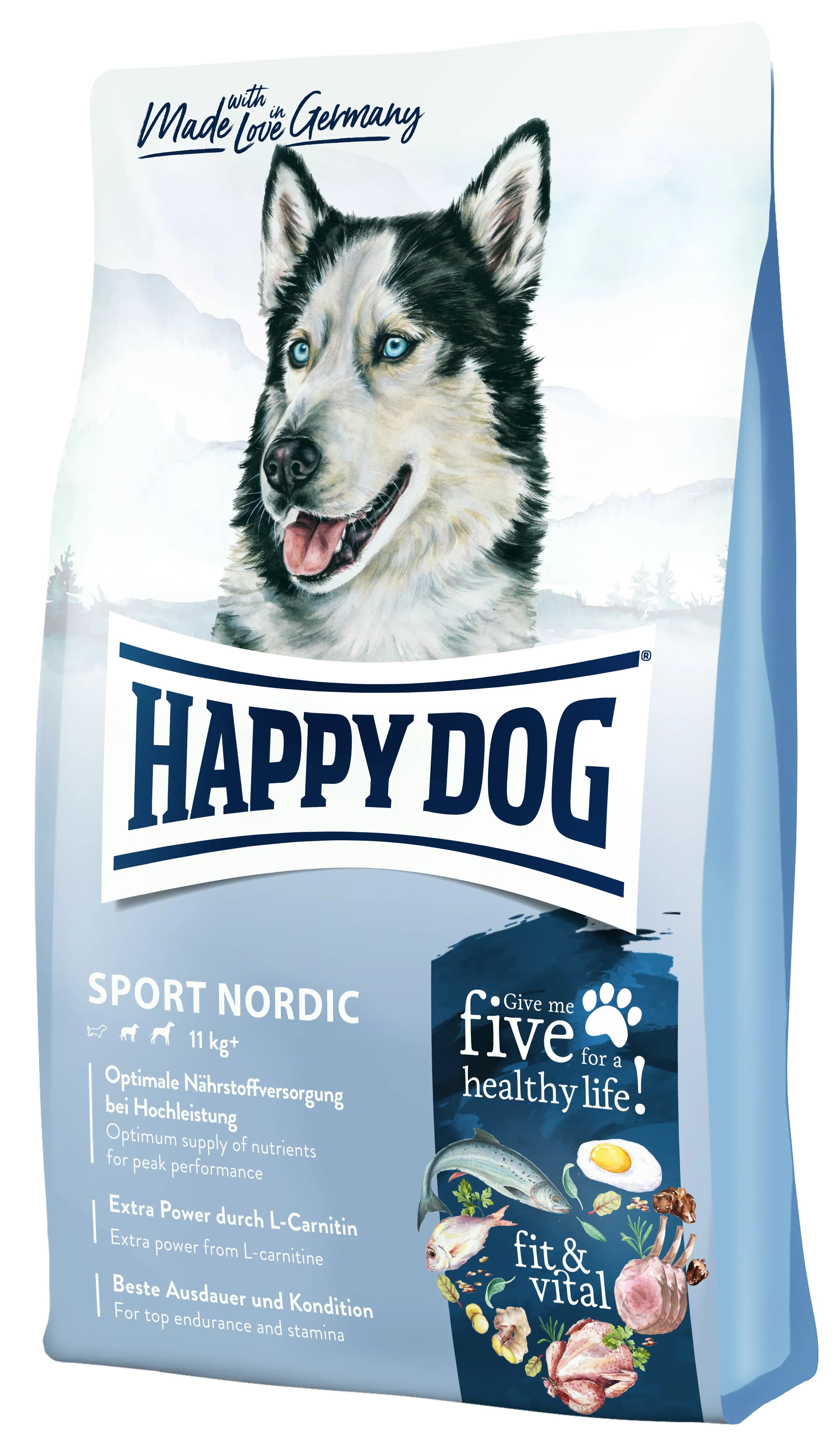 Happy Dog Fit & Vital Sport Nordic – Extra Power für sportliche Vierbeiner im kühlen Klima!