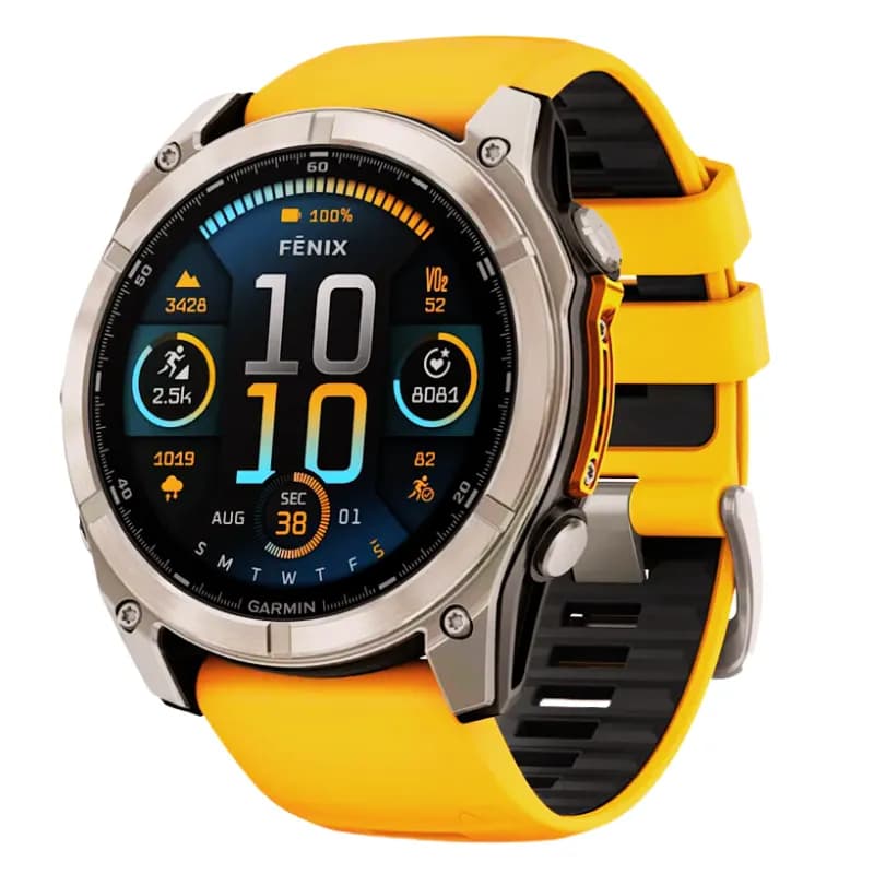 fēnix 8 – Sportuhr von Garmin 43-51 mm, AMOLED – Deine Premium-Uhr für ultimative Performance und Abenteuer!