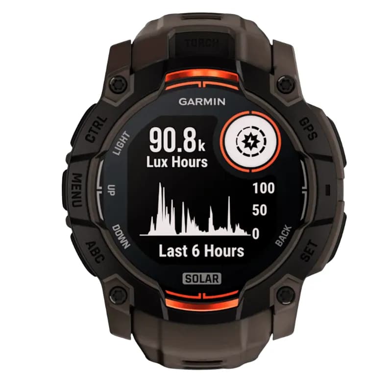 Instinct 3 – Solar Sportuhr von Garmin – Unbegrenzte Energie für deine Outdoor-Abenteuer!