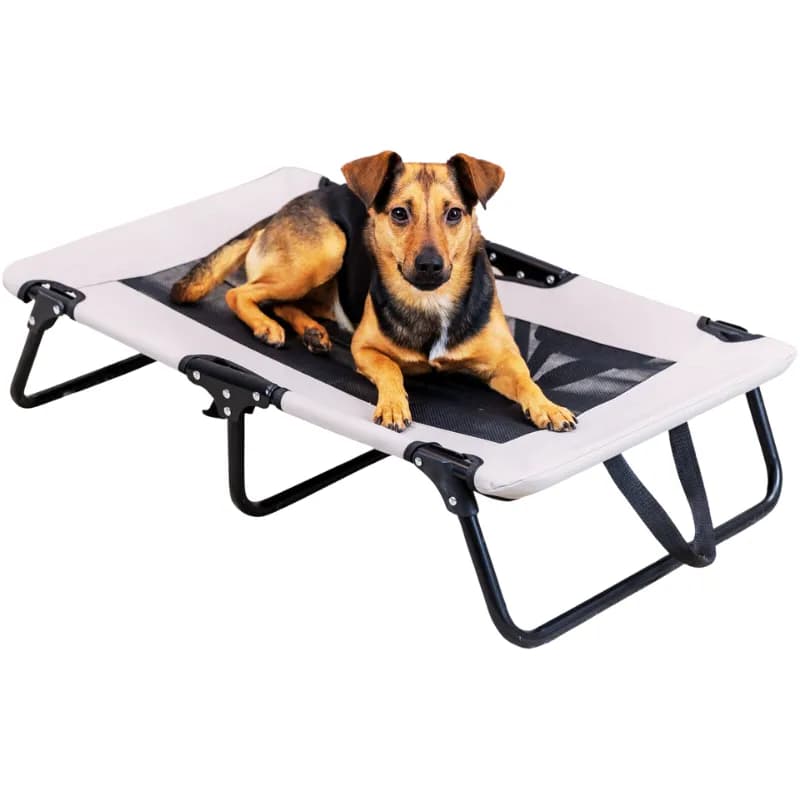 Hundeliege, beige/schwarz – Komfortables Hundebett für Qutor von Trixie für erholsame Ruhepausen!