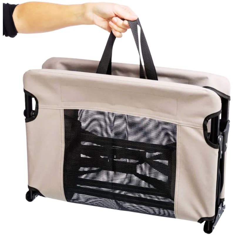 Hundeliege, beige/schwarz – Komfortables Hundebett für Qutor von Trixie für erholsame Ruhepausen!