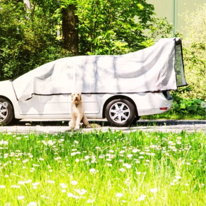 Schattennetz mit Ösen – Idealer Sonnenschutz für deinen Hundebereich, von Murghof!