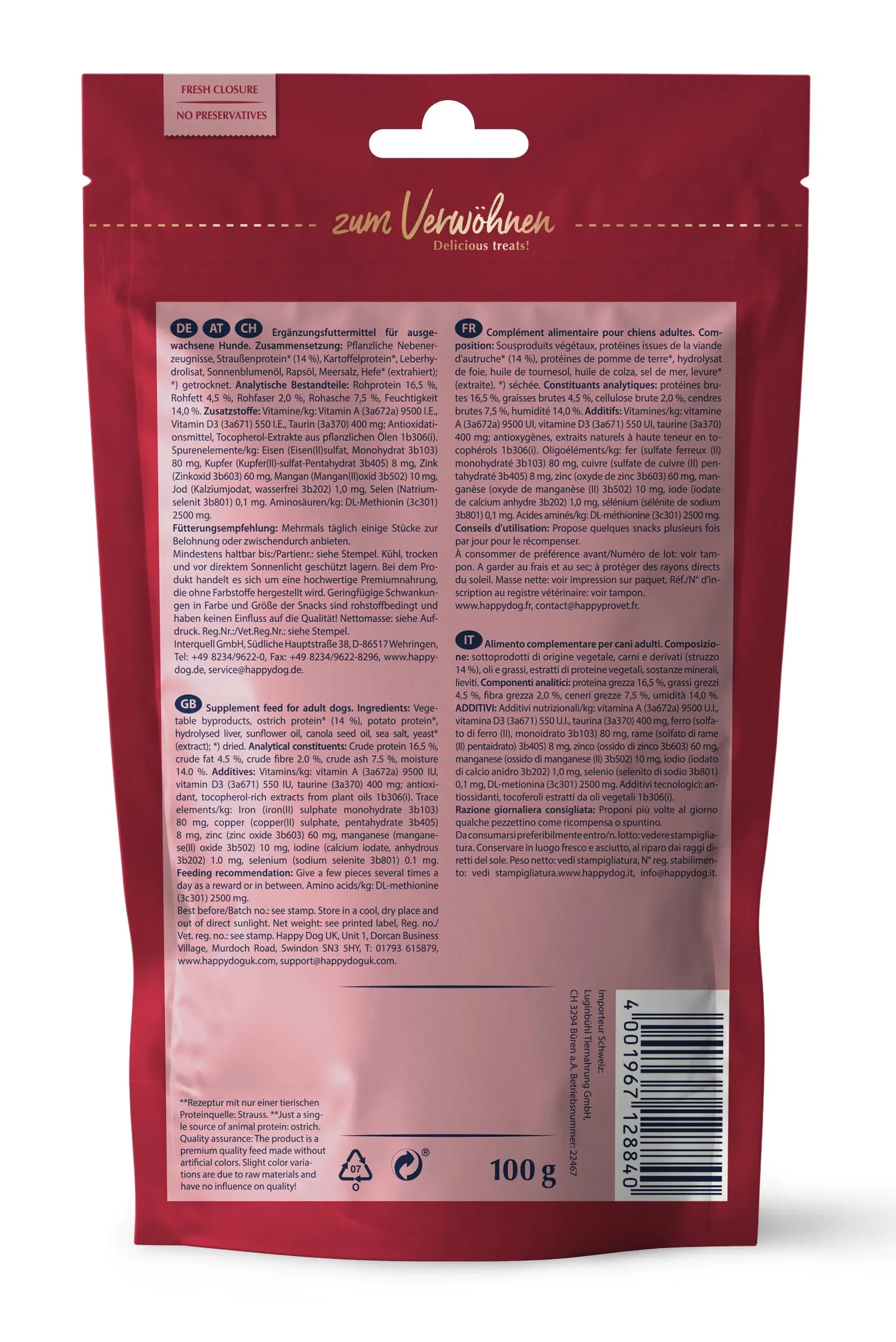 Happy Dog Soft Snack Africa – Der exotische Genuss für sensible Feinschmecker!