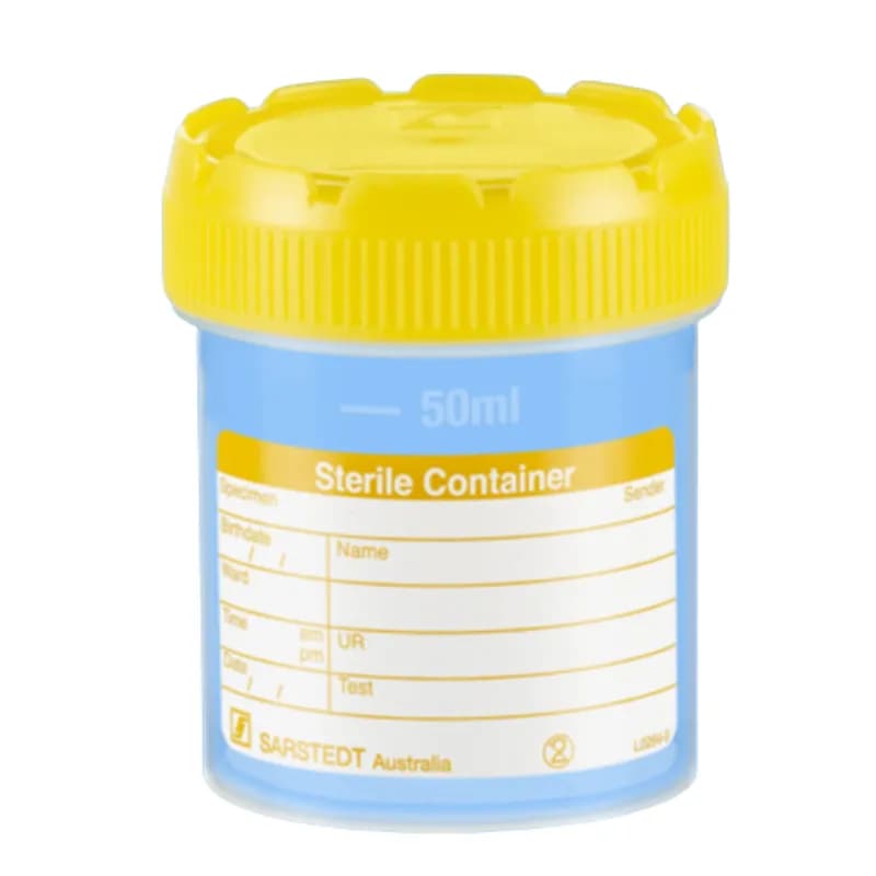 Steriler Probenbehälter 50ml – Auslaufsicher & Beschriftbar,  Sarstedt
